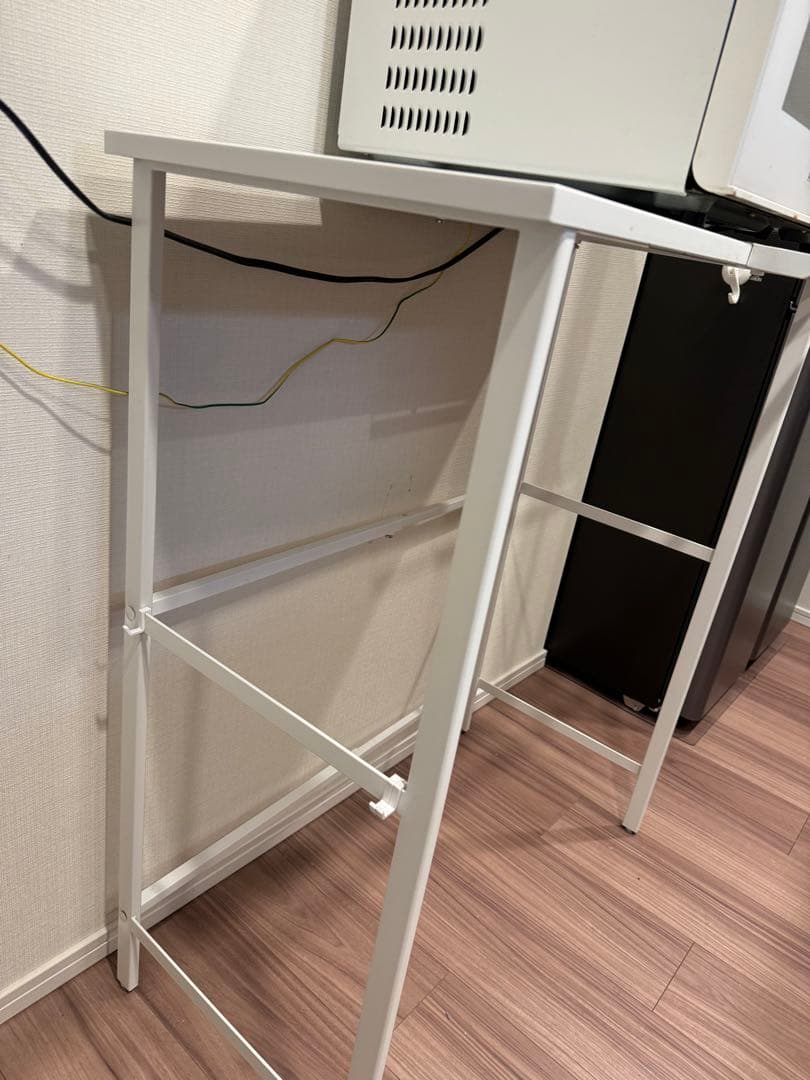 【美品】タワー　ゴミ箱上ラック　ホワイト