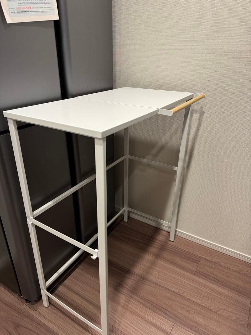 【美品】タワー　ゴミ箱上ラック　ホワイト