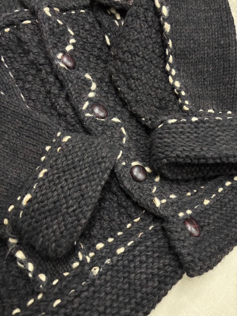 タグ付き未使用品 25AW KAPITAL ウールハンドニット カウチンGジャン