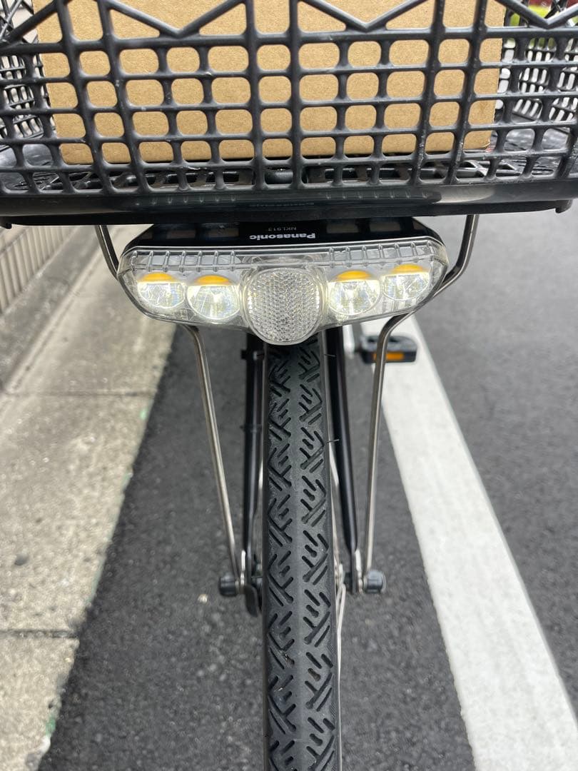 電動アシスト自転車 ブラック 前カゴ付き