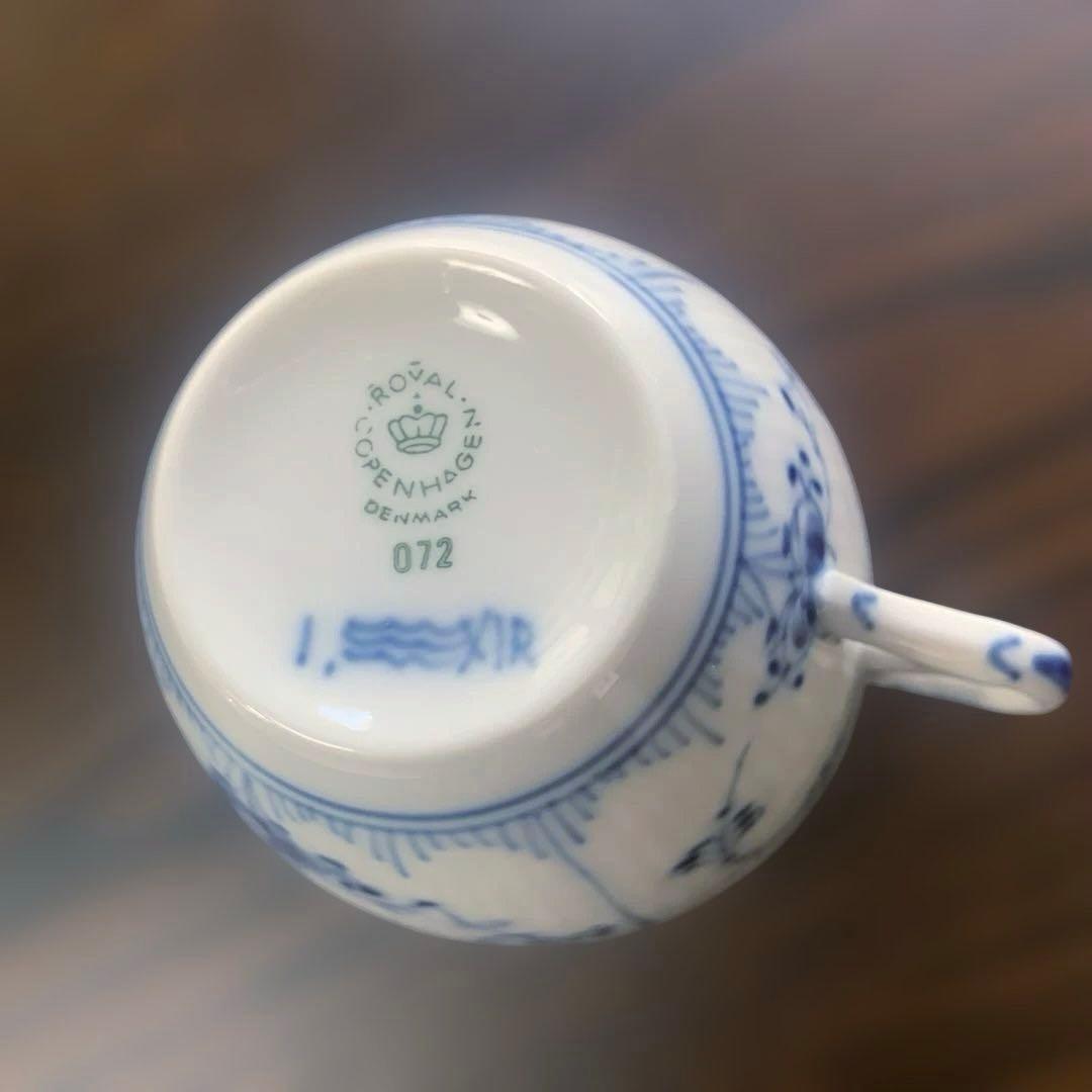 美品✨ロイヤルコペンハーゲン ハーフレース コーヒーカップ＆ソーサー1客
