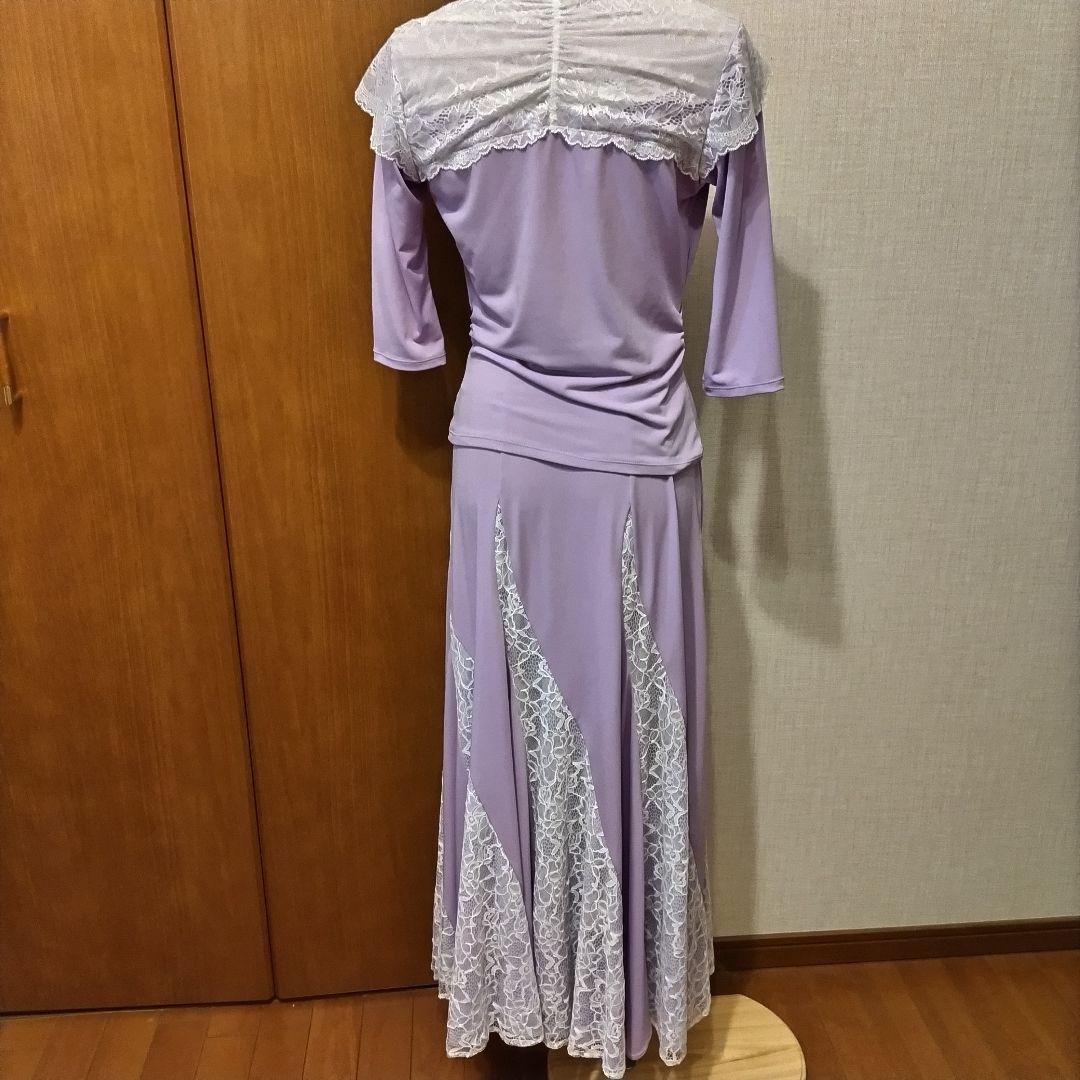 チャコット　社交ダンス　 薄紫色セットアップ　美品☆