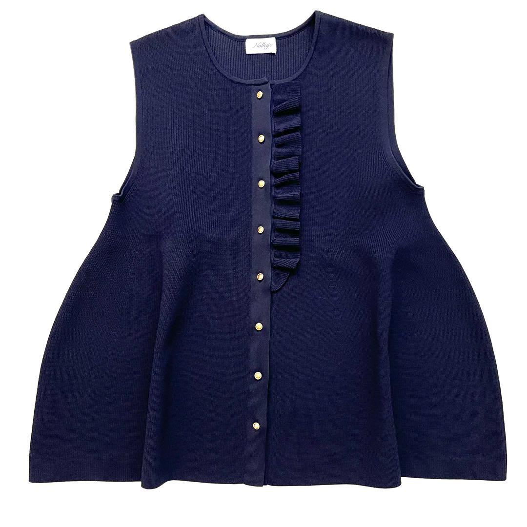 美品 2WAY仕様 フリル付き ペプラムベスト NOLLEY’S