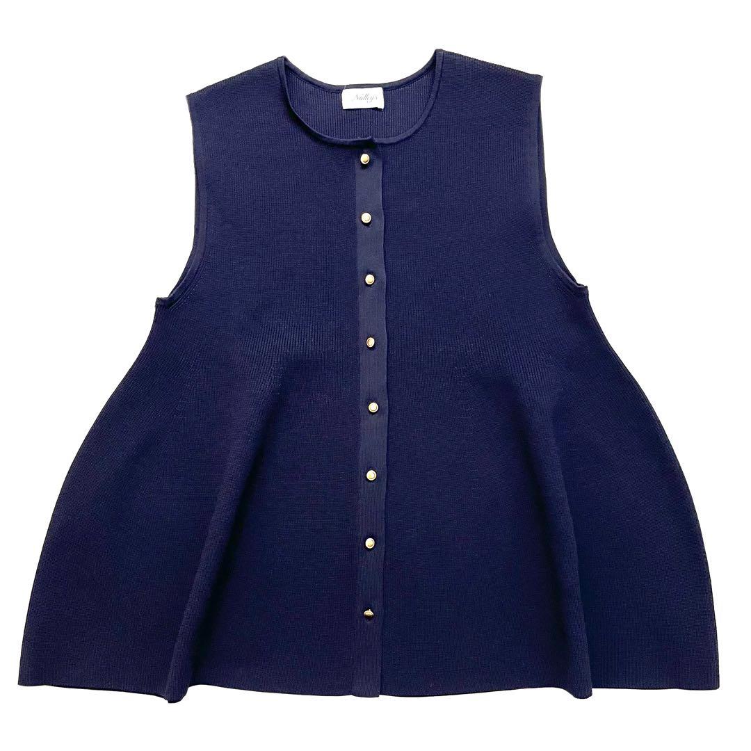 美品 2WAY仕様 フリル付き ペプラムベスト NOLLEY’S