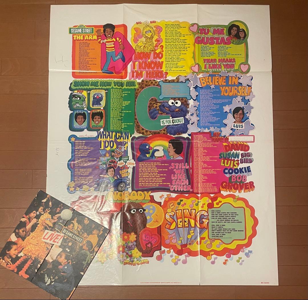 USオリ ギミックジャケ&ポスター付き SESAME STREET LIVE!