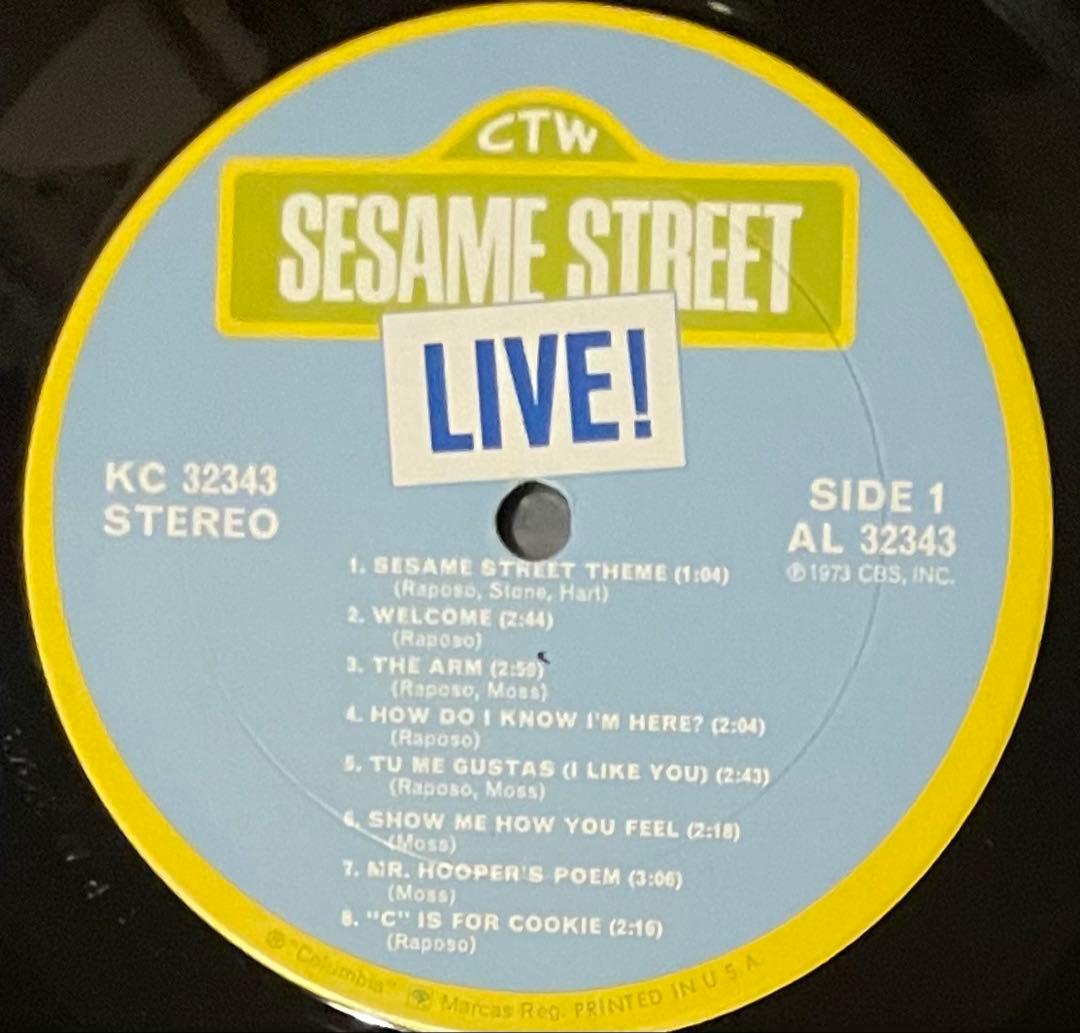 USオリ ギミックジャケ&ポスター付き SESAME STREET LIVE!