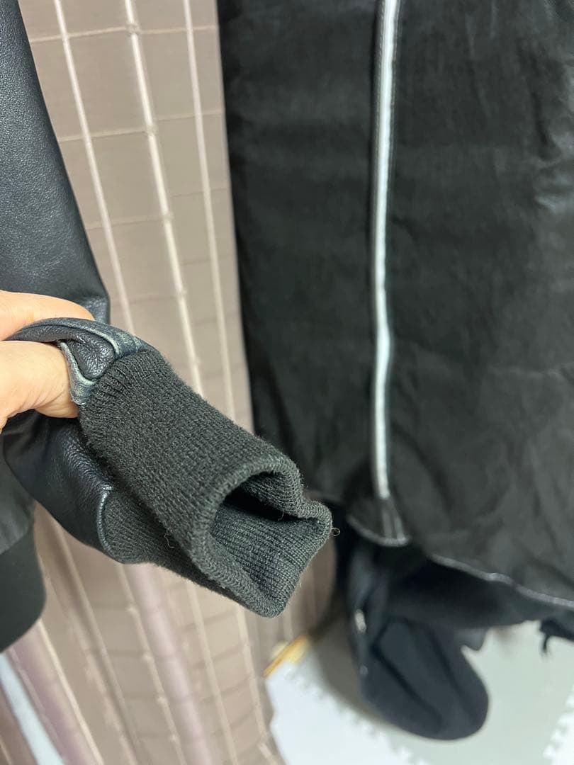 Schott ブラック レザージャケット S 春先に丁度いいラムレザーです！