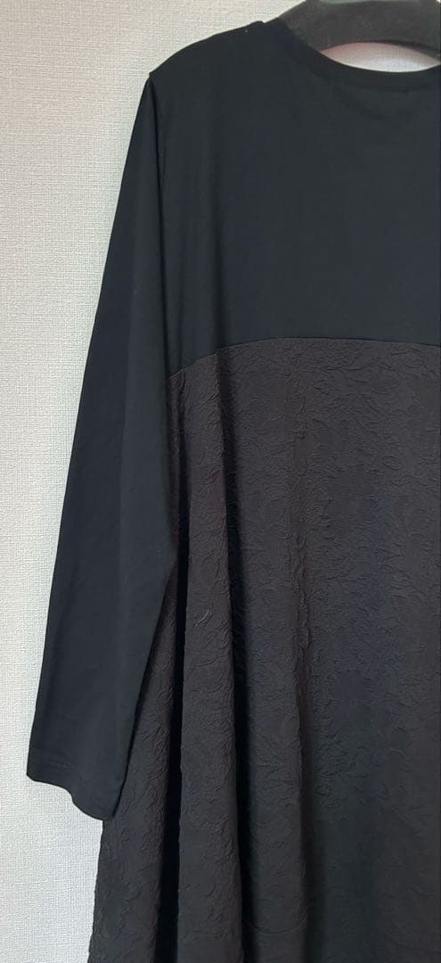 BEARDSLEY ビアズリー　ジャガードマルワンピース　ブラック　サイズ2