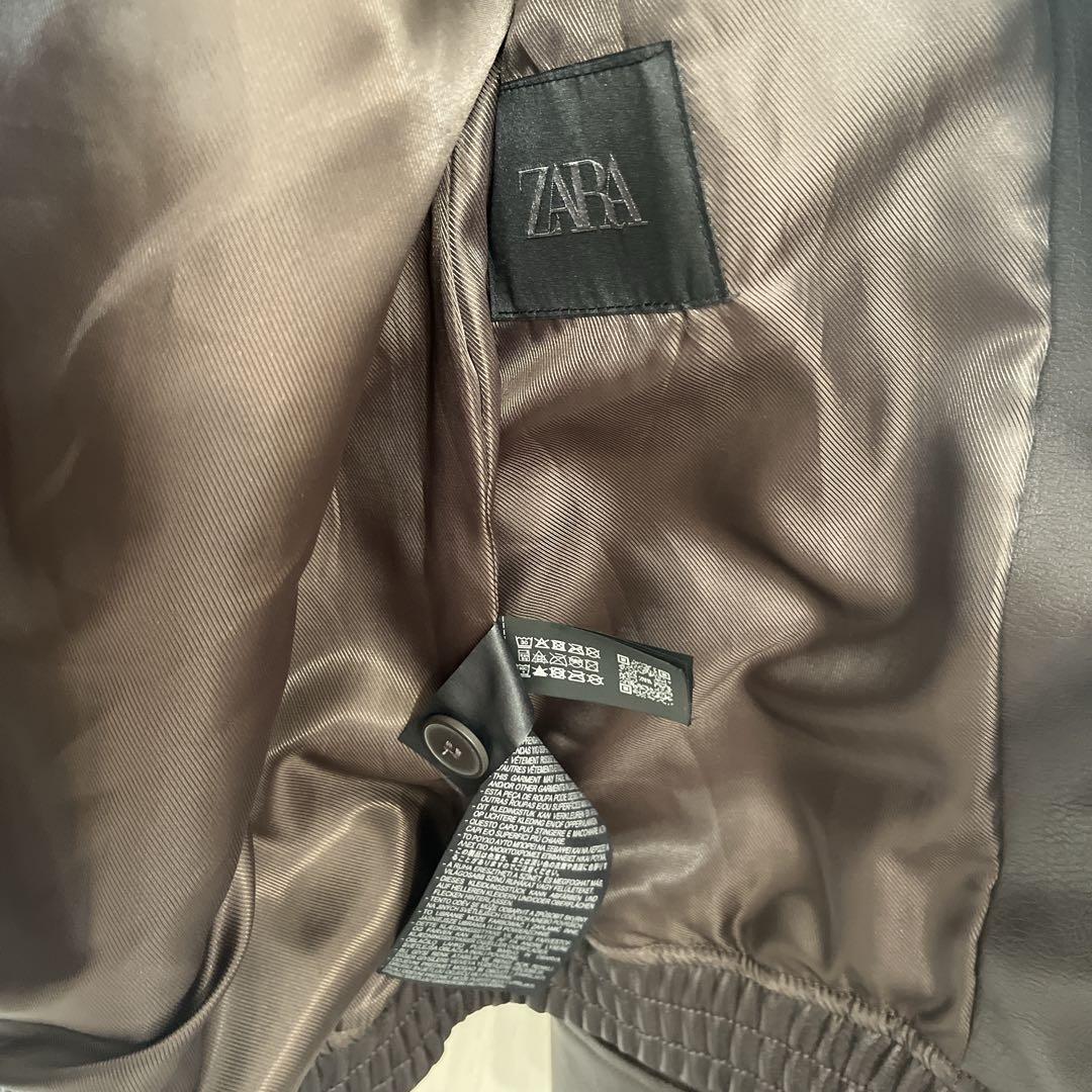 ZARA ブラウン レザージャケット M