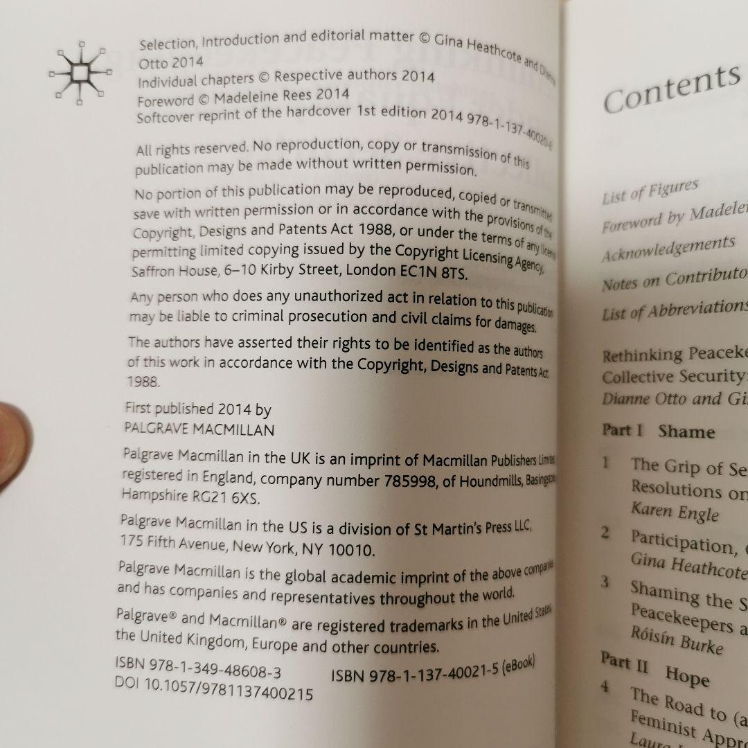 洋書 Rethinking Peacekeeping, Gender Equality