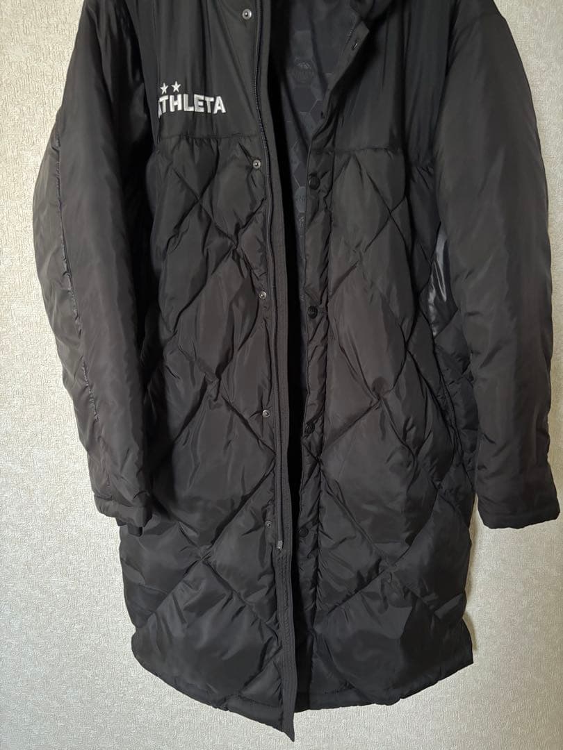 【専用ページ】**ATHLETA ブラック ベンチコート キルティング L**