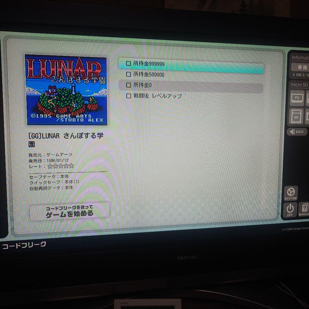 GG ルナ　LUNAR　ゲームギア
