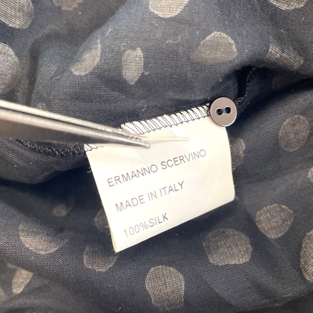 ERMANNO SCERVINO シルクドット ワンピ レース イタリア製 40