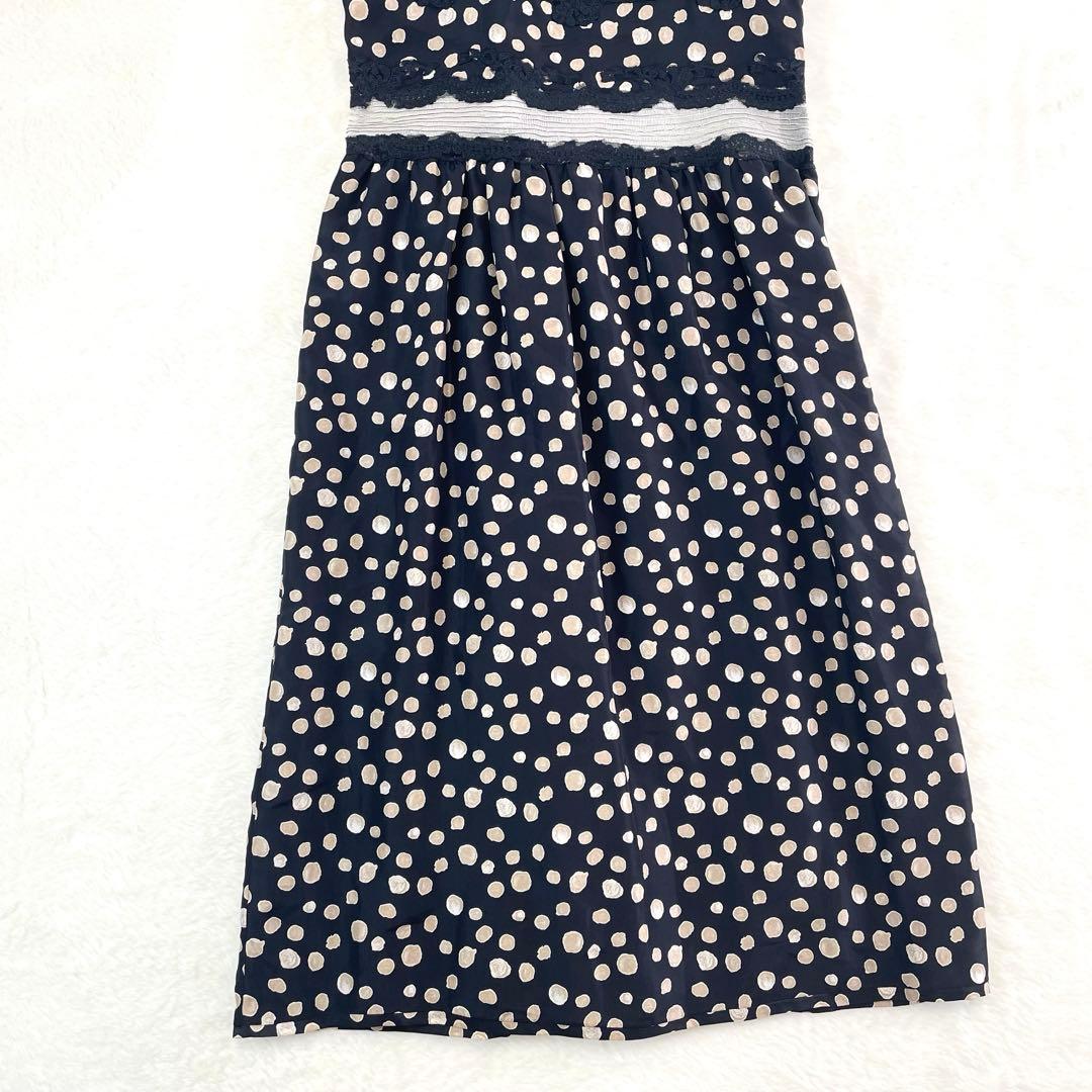 ERMANNO SCERVINO シルクドット ワンピ レース イタリア製 40