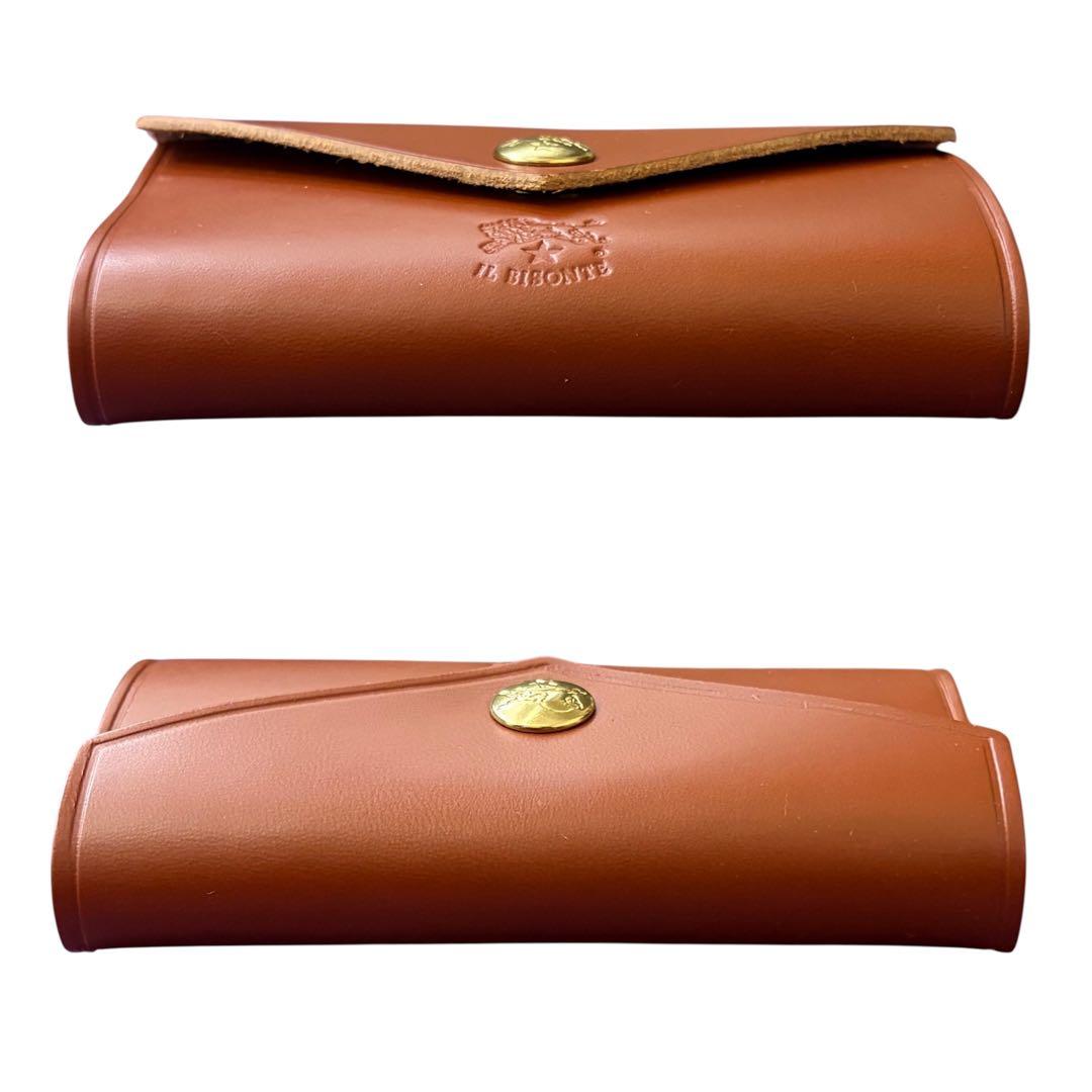 【新品】IL BISONTE イルビゾンテ キーケース ブラウン ゴールド 本革