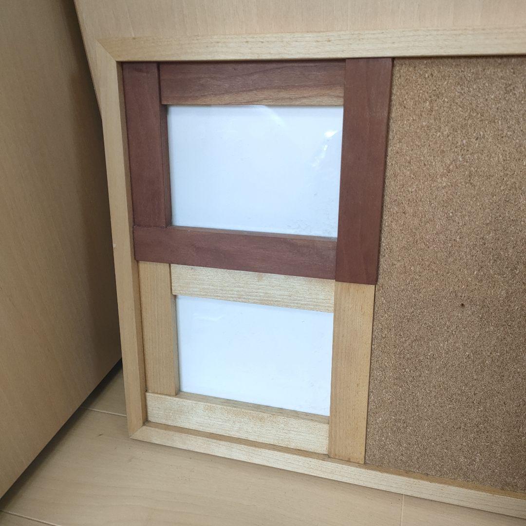 木製フォトフレーム コルクボード付き