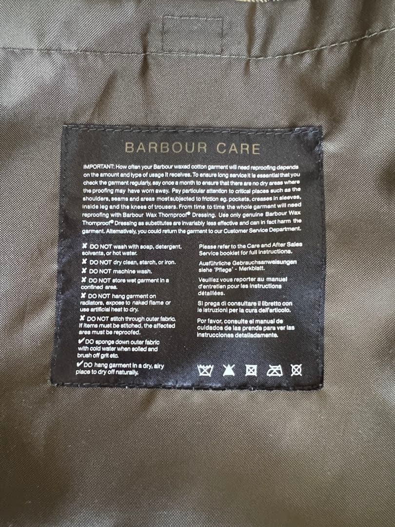 Barbour Spey Jacket 34インチ