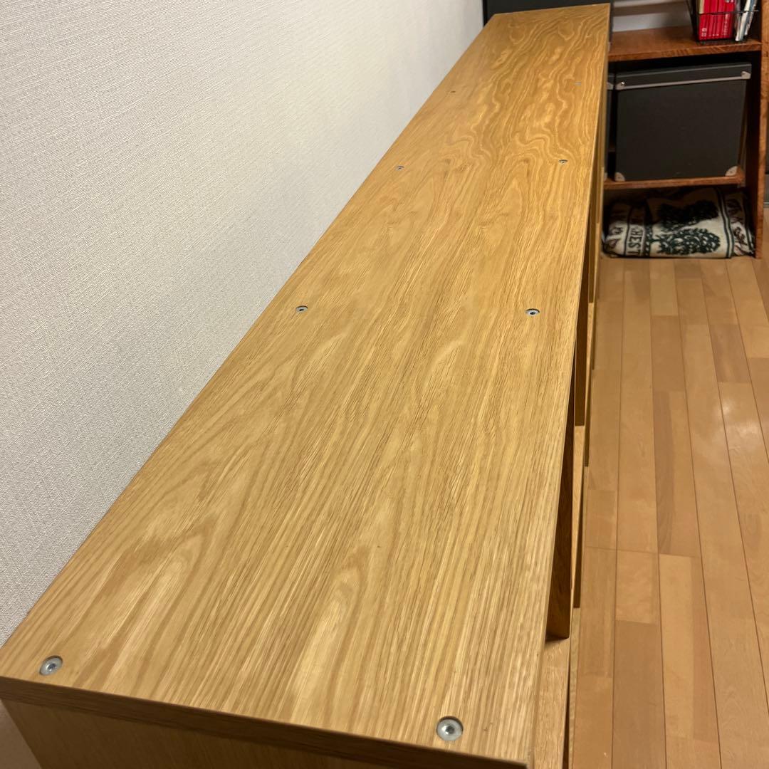 無印 美品 スタッキングシェルフセット・５段×２列・オーク材 muji