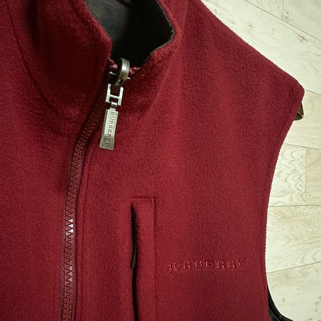 ✨BURBERRY GOLF バーバリー リバーシブル フリース ベスト M✨