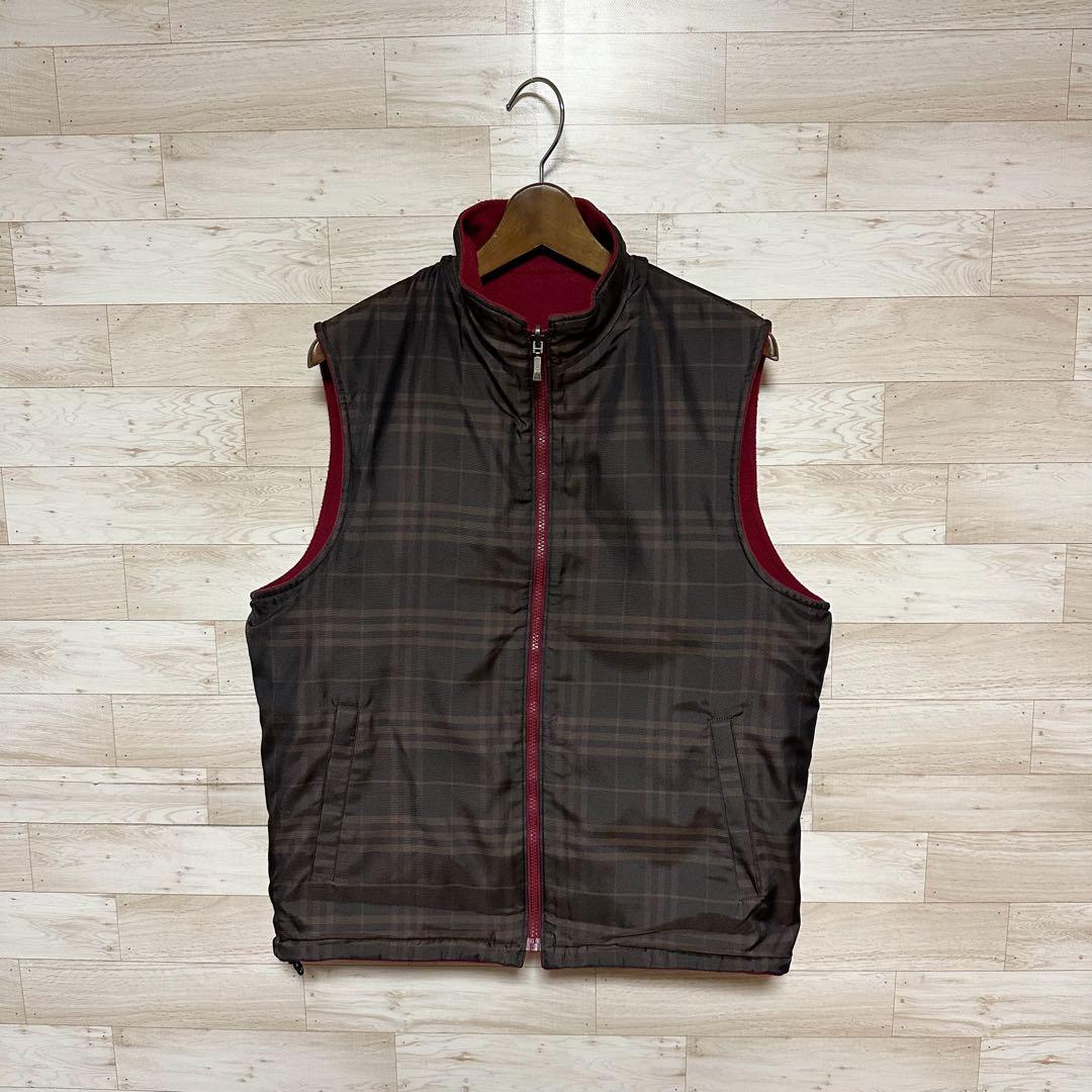 ✨BURBERRY GOLF バーバリー リバーシブル フリース ベスト M✨