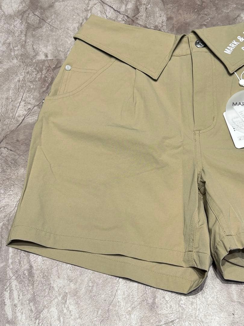 新品未使用品 MARK&LONA ストレッチショートパンツ ベージュ ゴルフ
