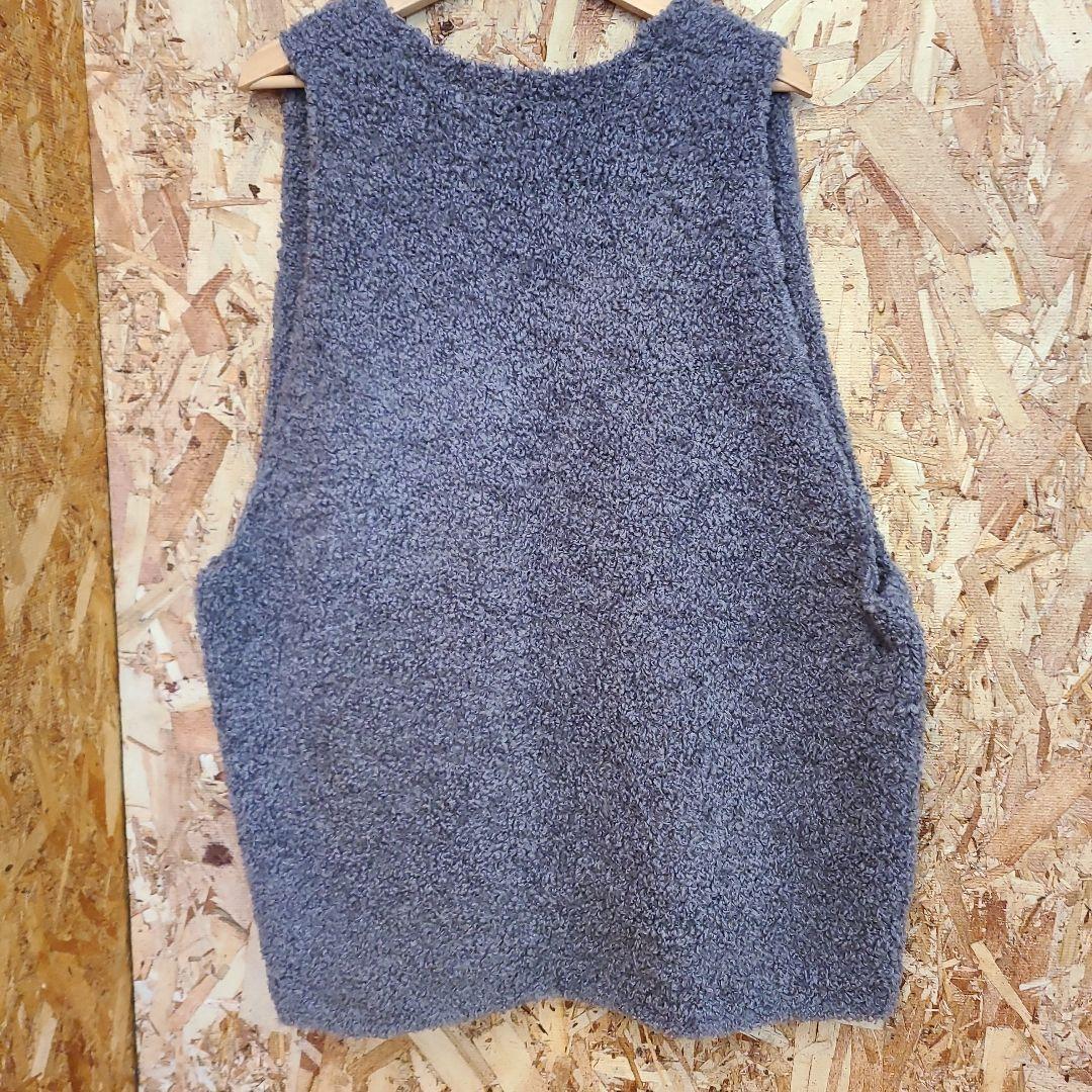 mizuiro ind hairy v neck vest ベスト グレー