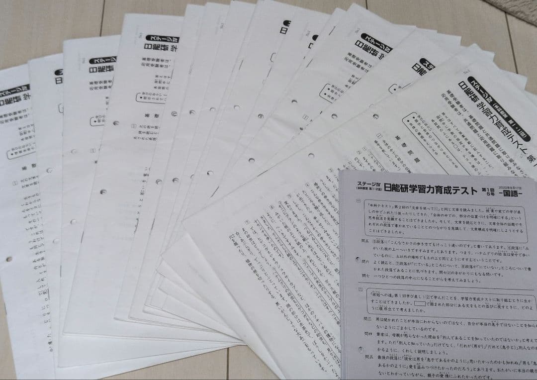 2022年日能研前期＆後期５年育成テスト＋春期夏期冬期テスト