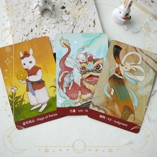 【正規品タロットカード】希少品✨キュートなうさぎの可愛いラビットTAROT