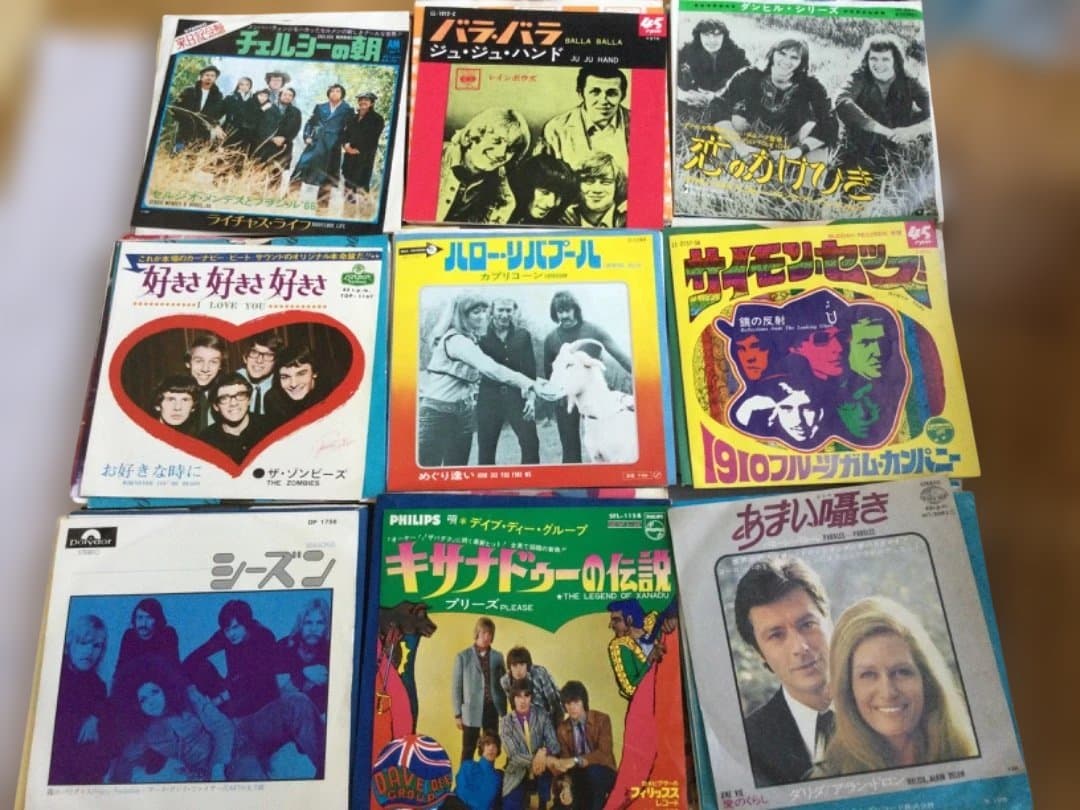1970年代前半 洋楽ヒットシングル 90枚以上