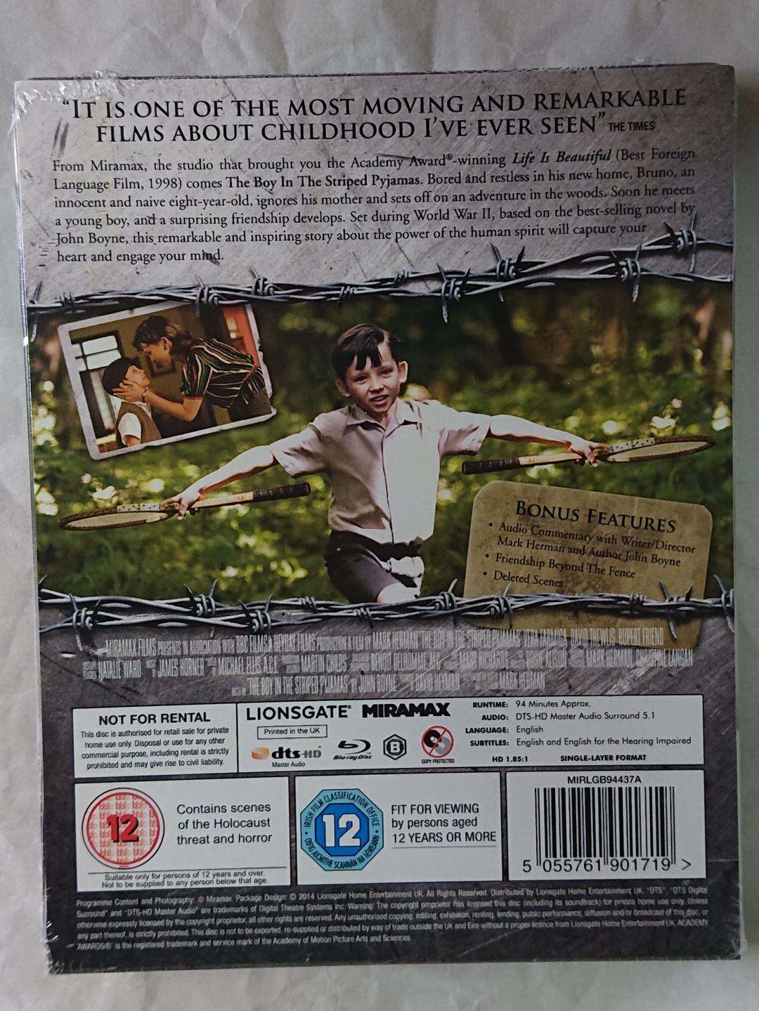 縞模様のパジャマの少年 スチールブック Blu-ray