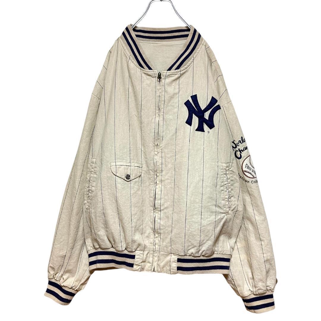 ミラージュ クーパーズタウン NYヤンキース ラミー麻ジャケット ベージュ XL