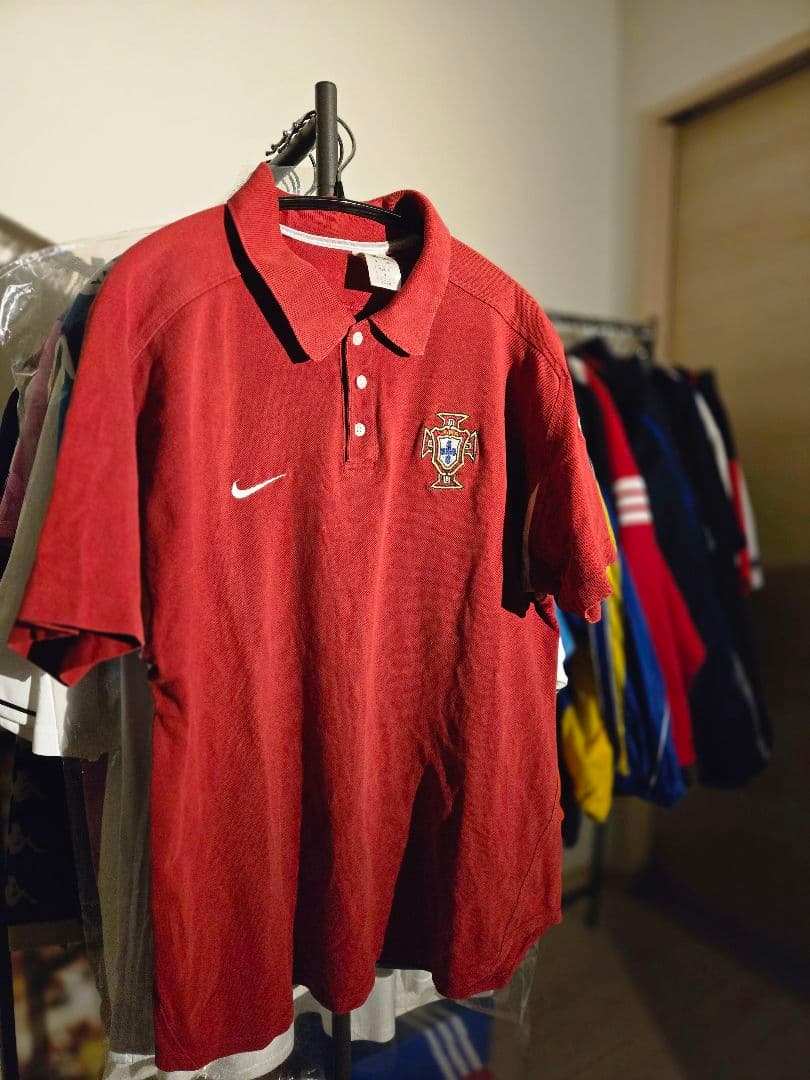 【激レア】00s ナイキ ポルトガル代表 ポロシャツ EURO2004 黄金世代