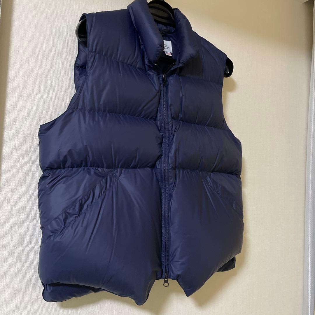 美品　クレセントダウンワークス　ダウンベスト　NAVY　Mサイズ