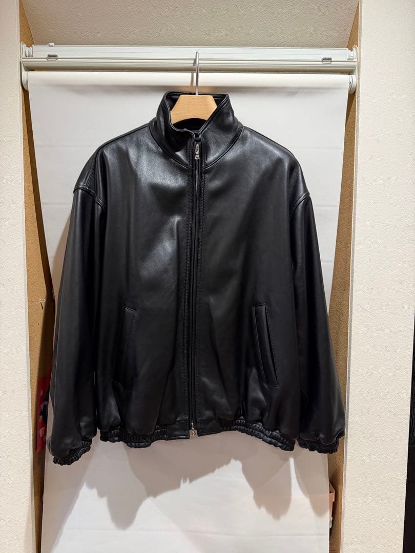 ジャケット・アウター ssstein SHEEPLEATHER STAND COLLAR JACKET