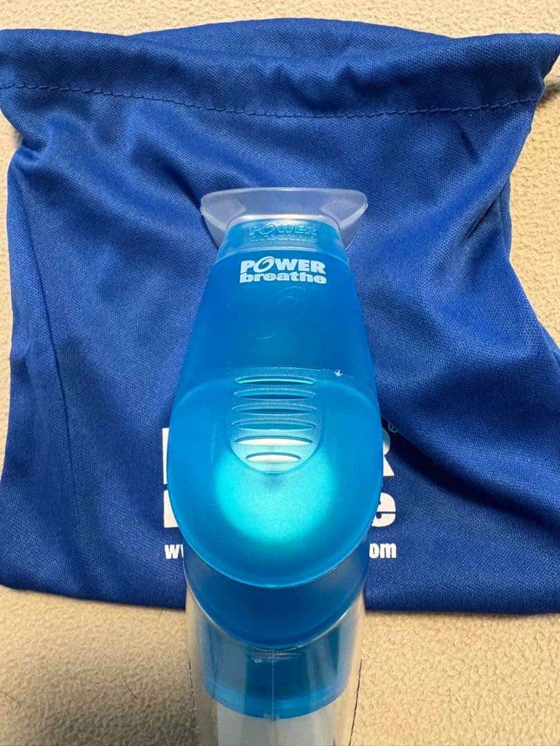 POWERbreathe Plus 青 ミディアム収納袋付き