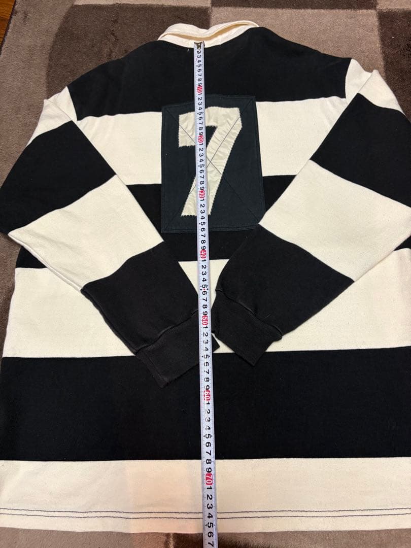 POLO SPORT ラガーシャツ XL ブラック/ホワイト
