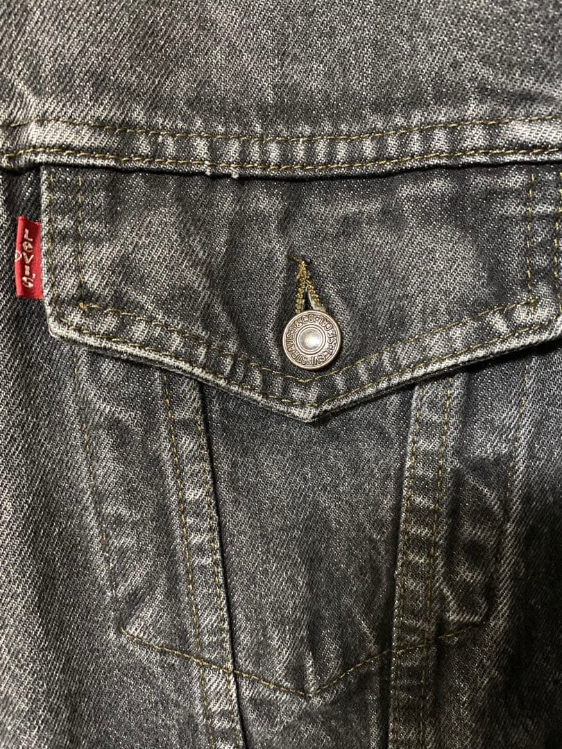 90s Levi's 70503 先染め　ブラックデニム　GT BRITAIN製