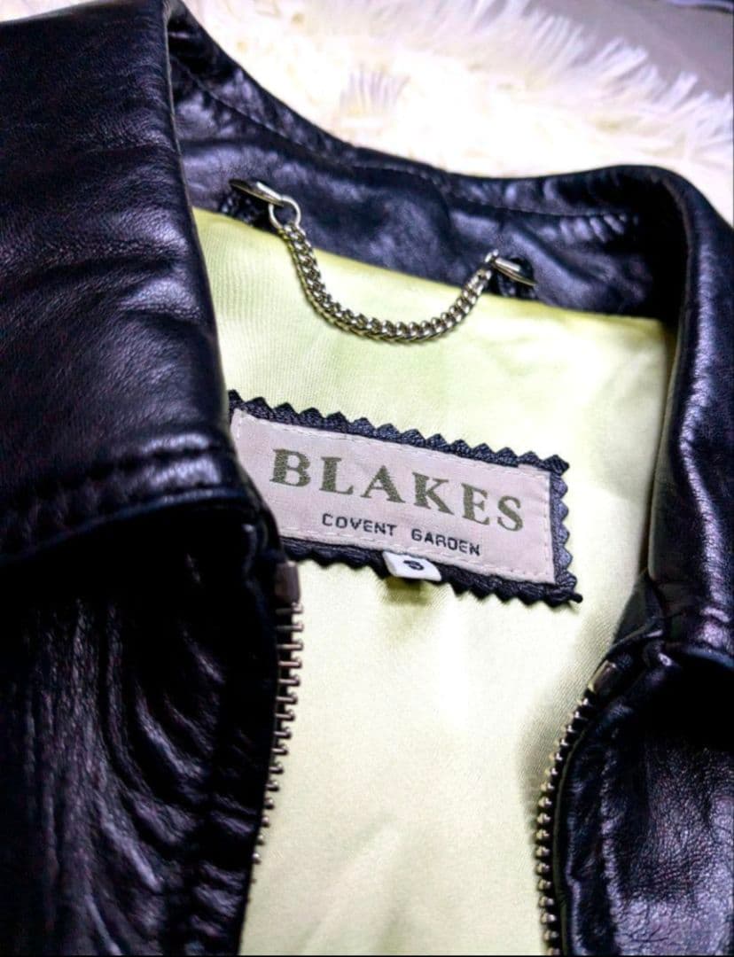 【ビンテージ本革】希少　BLAKES イギリス　ジャケット