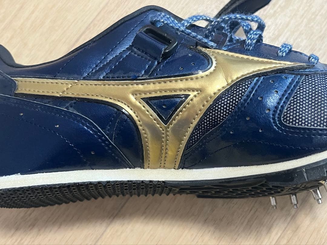 Mizuno FIELD GEO スパイクシューズ ネイビー/ゴールド