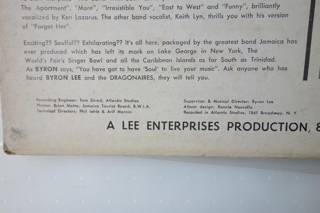 洋楽 Byron Lee, Dragonaires Come Fly With Lee