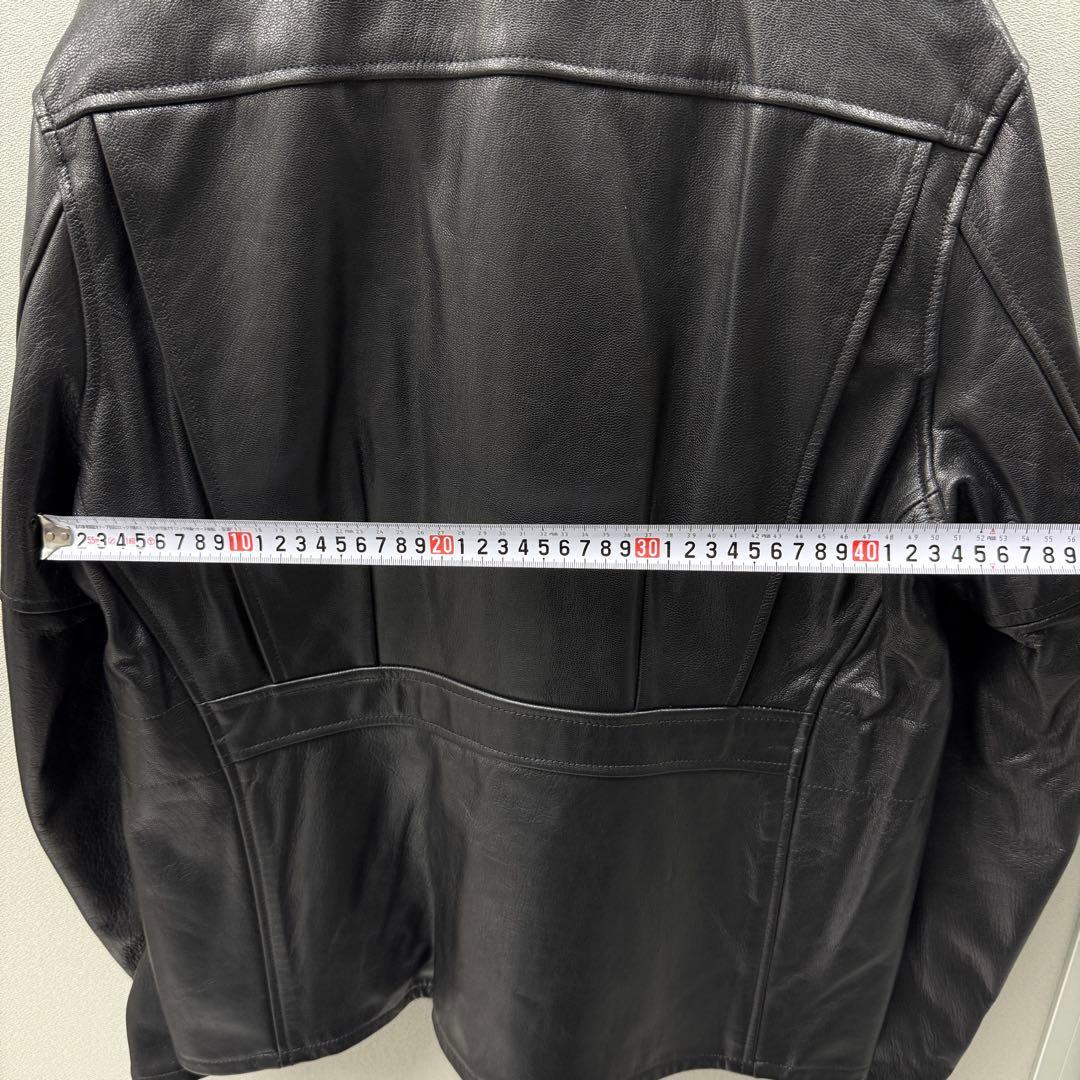 極美品 OLD CROW ゴートスキン レザー L 日本製 （k)