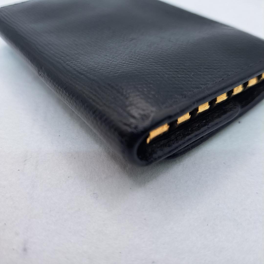 CHANEL　ココボタン　キーケース　ブラック