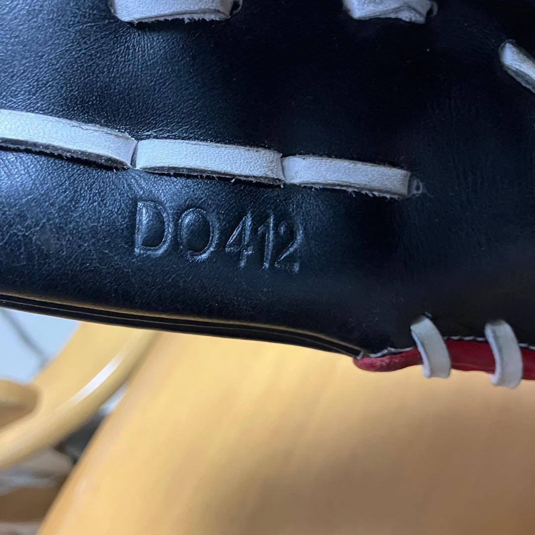 adidas 軟式グローブ 赤黒