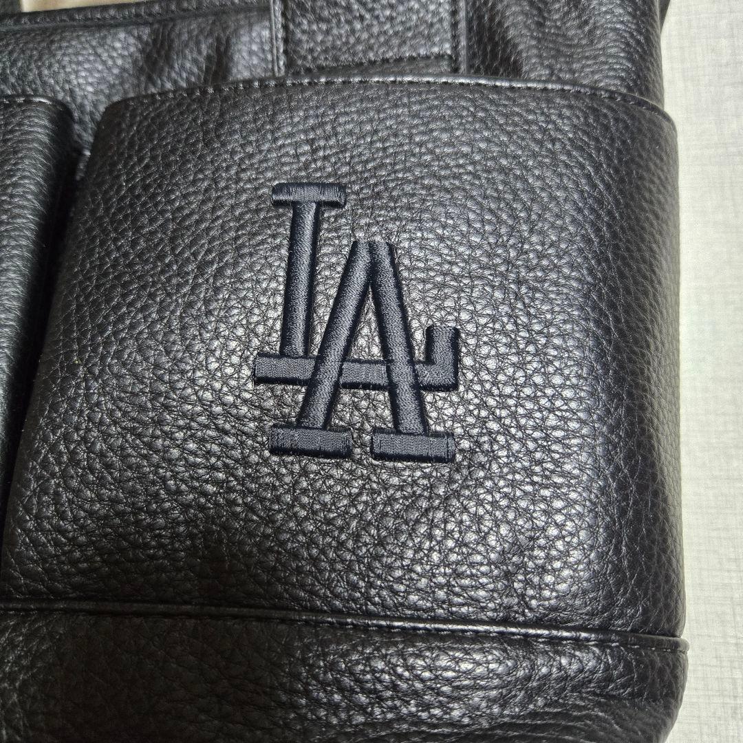 【新品】ミニトートバッグ　メジャーリーグ　ロサンゼルスドジャース　 MLB黒