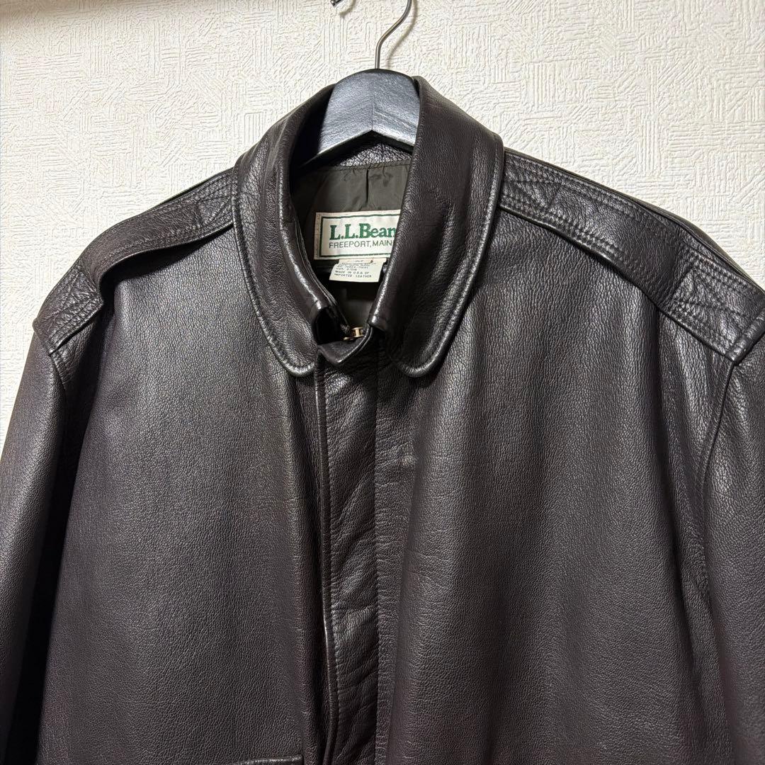 極上　美品　90s L.L.BEAN A-2 ジャケット　USA製　M A2