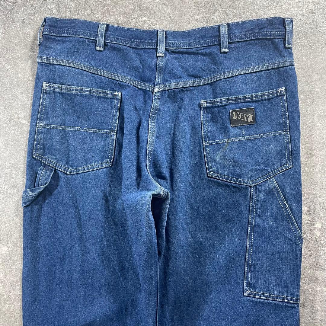 KEY W38 ペインターパンツ ワークパンツ デニム フェード