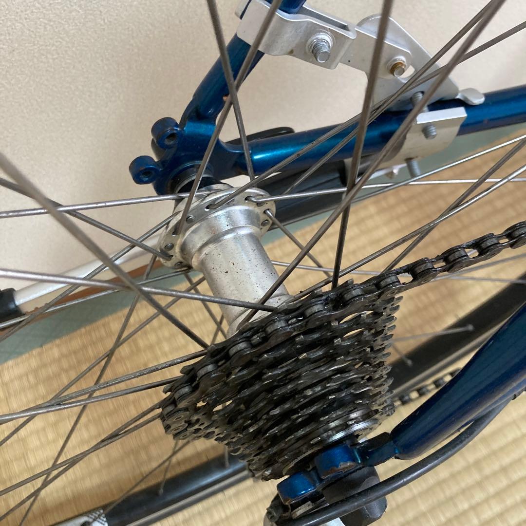 ANCHOR C9 シクロクロス クロモリ ブリヂストン 傷あり 実用車　青緑