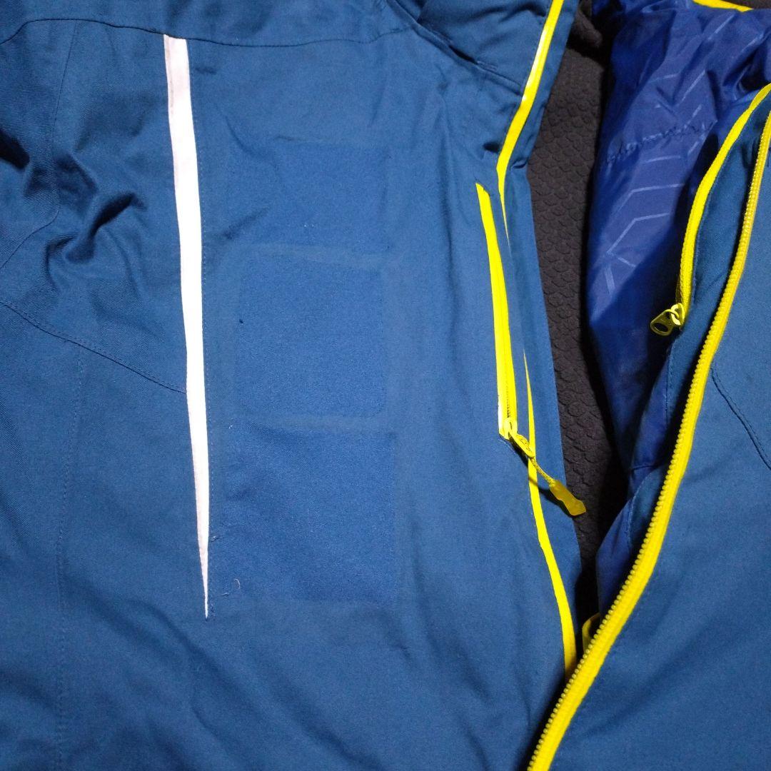 Salomon スキーウェア M ブルー フード付き
