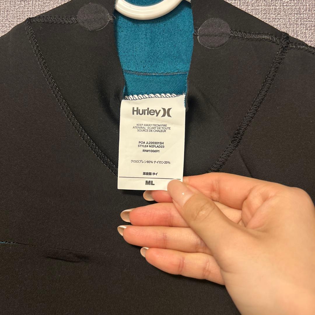 【未使用】Hurley ハーレー フルスーツ MLサイズ チェストジップ