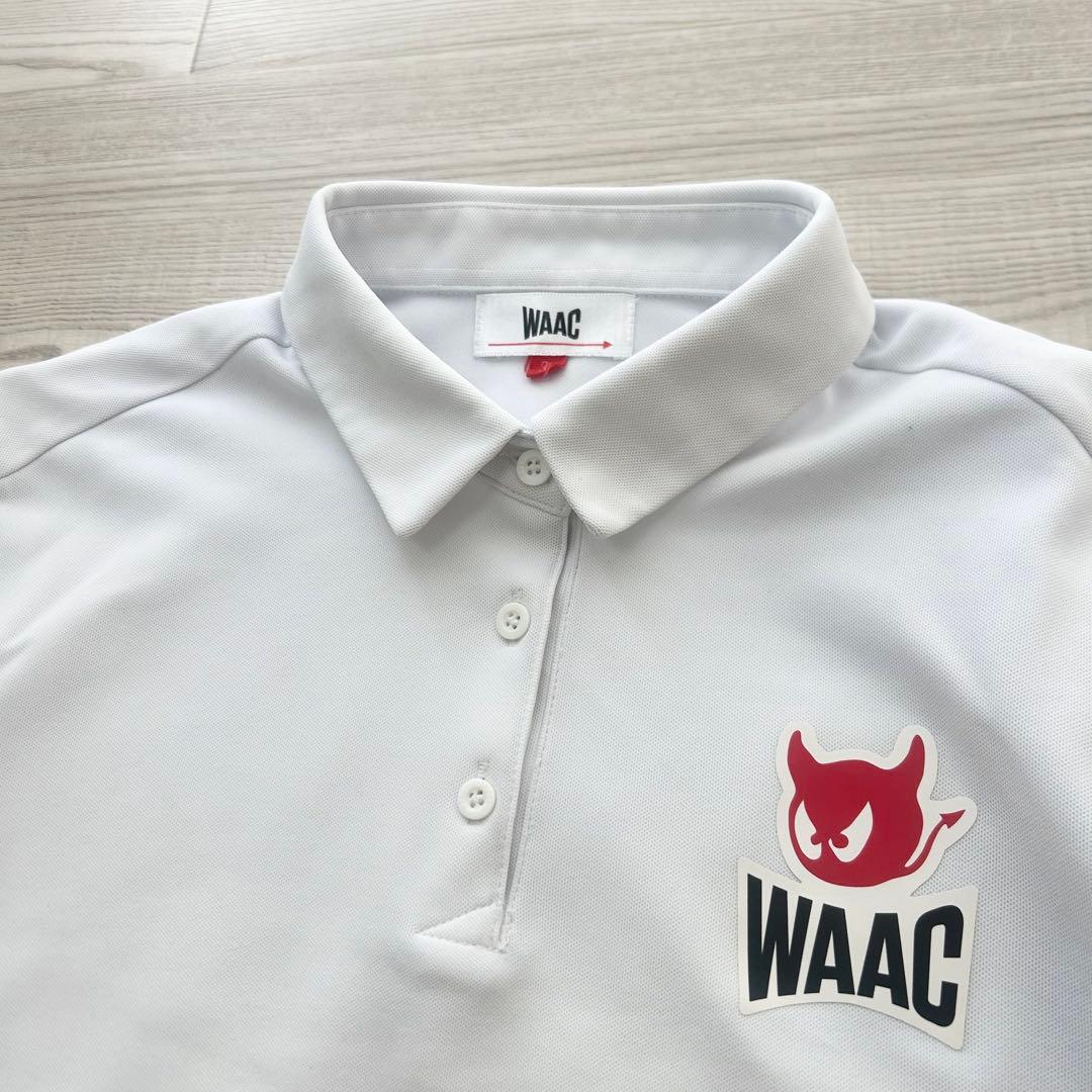 美品　WAAC ワック　ポロシャツ　長袖　ホワイト　サイズ3